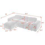 L-Shape Modular Sectional Sofa for Small Space