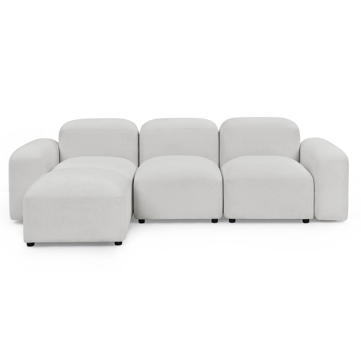 L-Shape Modular Sectional Sofa for Small Space