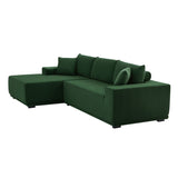 L Shape Sectional Sofa Couches Modular Sectional Living Room Sofa Set Upholstered Sleeper Sofa, Gray