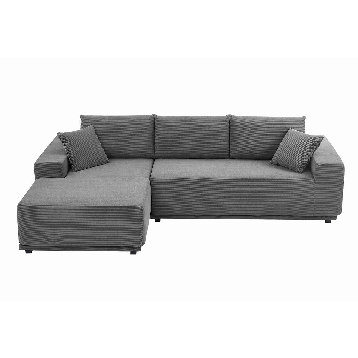 L Shape Sectional Sofa Couches Modular Sectional Living Room Sofa Set Upholstered Sleeper Sofa, Gray