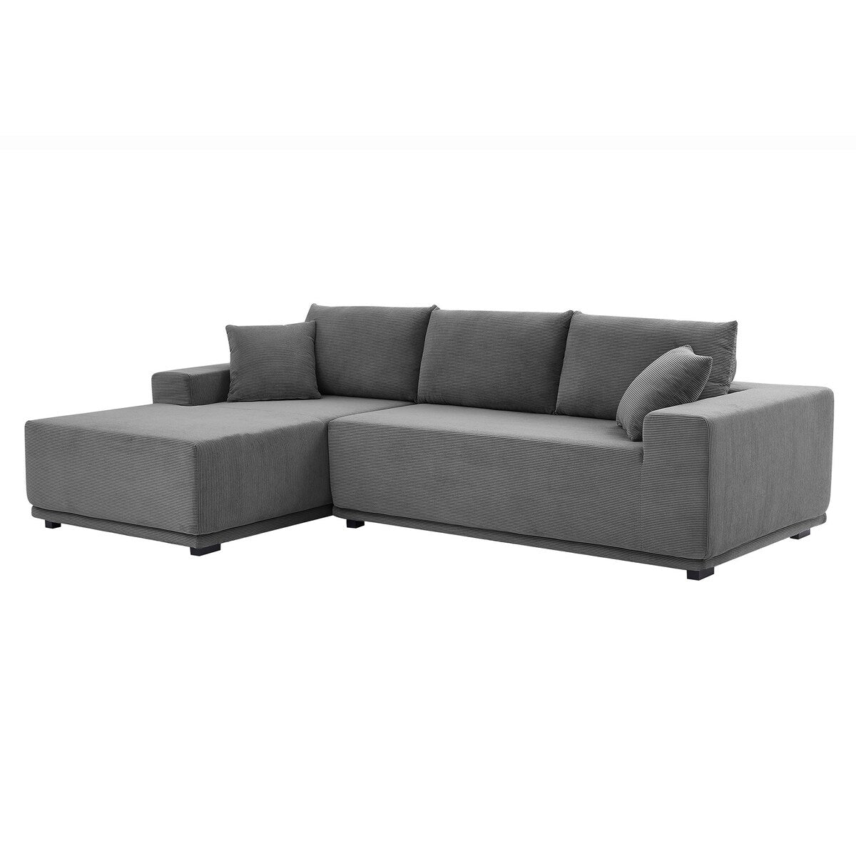 L Shape Sectional Sofa Couches Modular Sectional Living Room Sofa Set Upholstered Sleeper Sofa, Gray