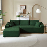 L Shape Sectional Sofa Couches Modular Sectional Living Room Sofa Set Upholstered Sleeper Sofa, Gray