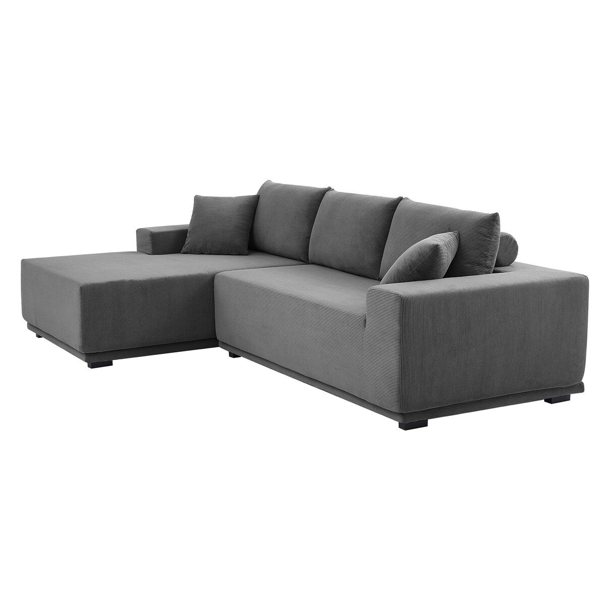 L Shape Sectional Sofa Couches Modular Sectional Living Room Sofa Set Upholstered Sleeper Sofa, Gray