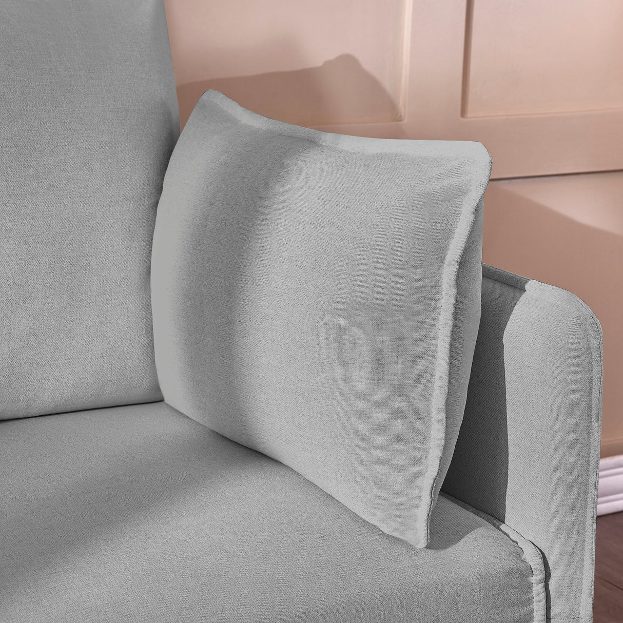 L Shape Sectional Sofa, Sectional Couch with USB Charging Socket