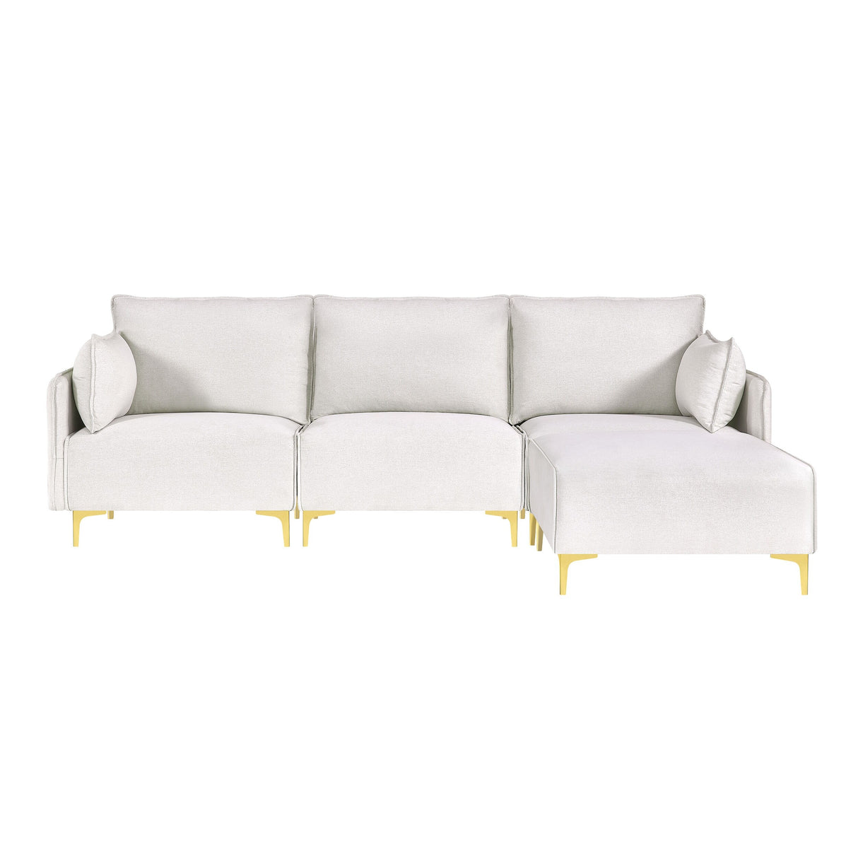 L Shape Sectional Sofa, Sectional Couch with USB Charging Socket
