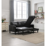 L-Shape Sectional Sofas, Reversible Sleeper Sofas with Storage Chaise