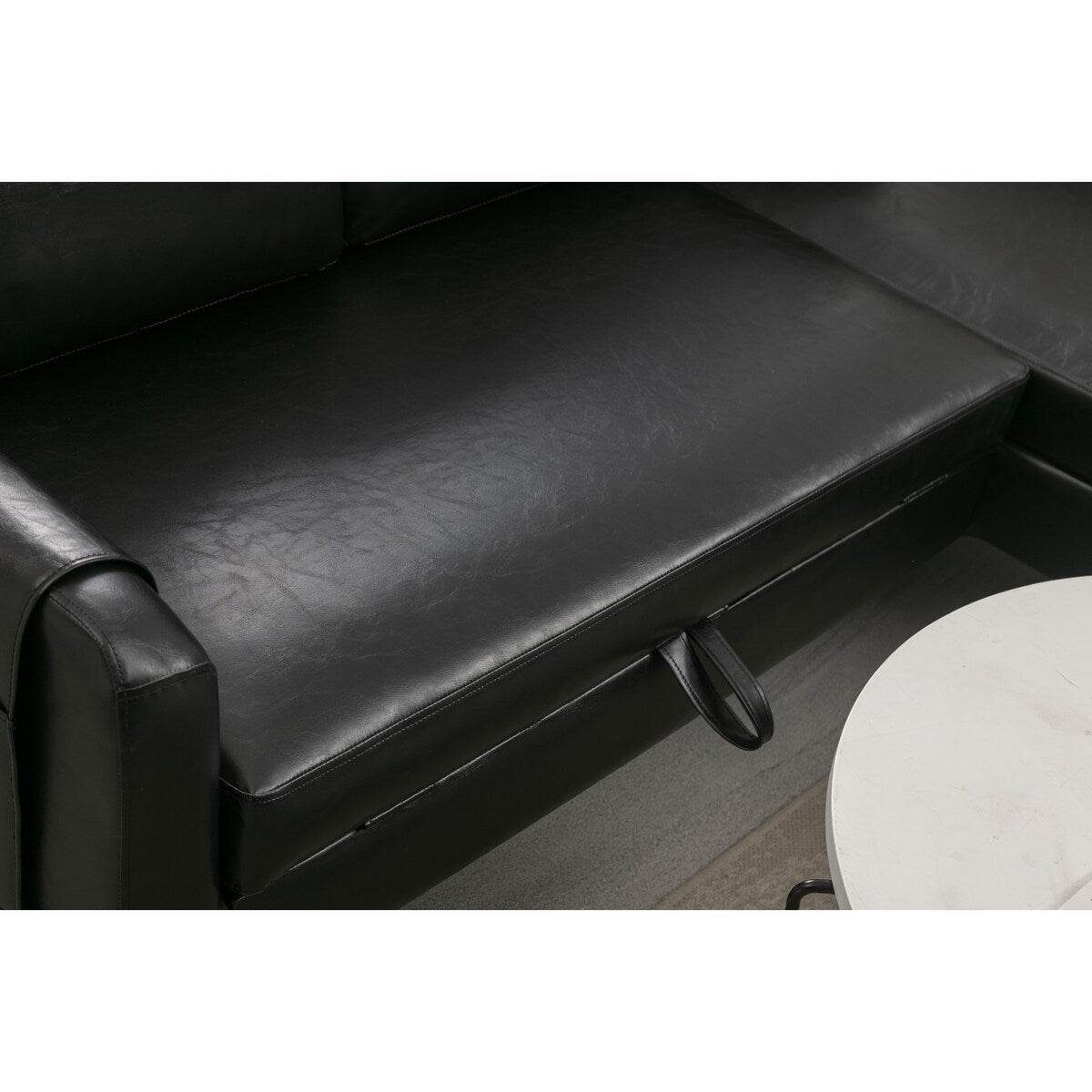 L-Shape Sectional Sofas, Reversible Sleeper Sofas with Storage Chaise