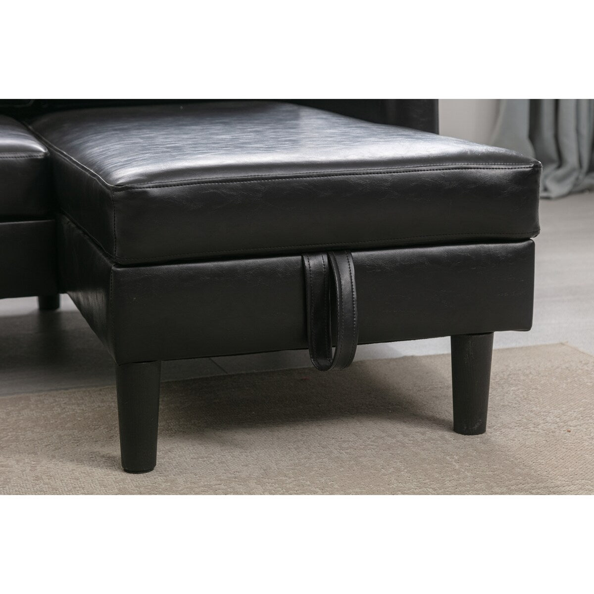 L-Shape Sectional Sofas, Reversible Sleeper Sofas with Storage Chaise