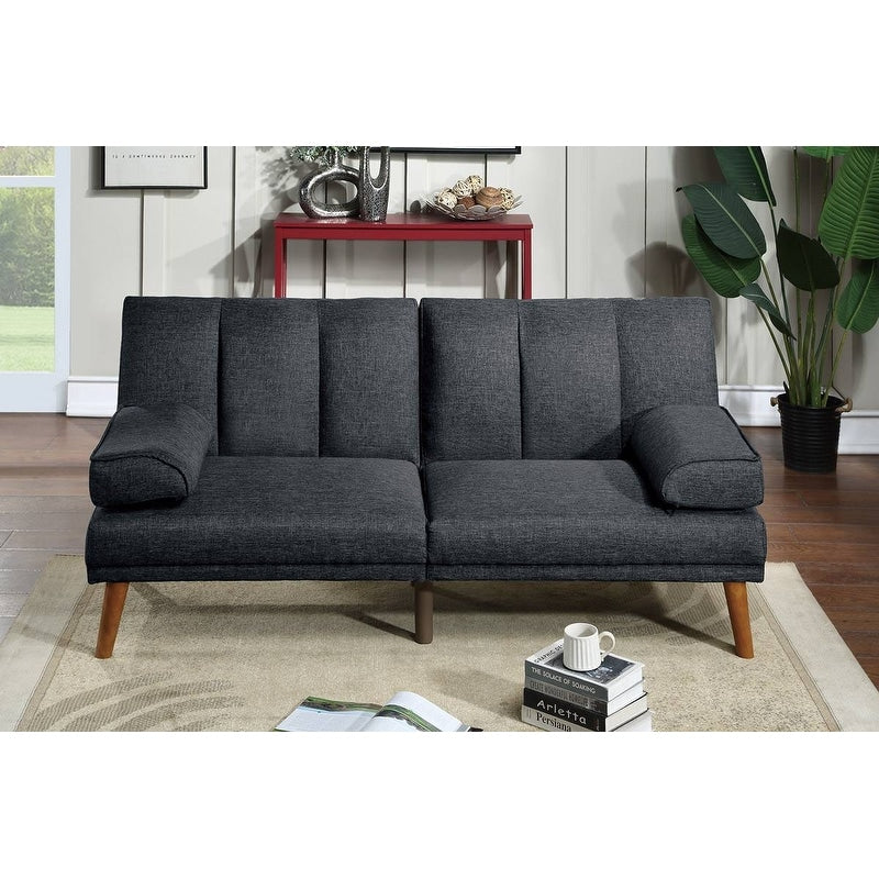 L-Shaped 3-Seat Polyester Blend Sectional Sofa with Solid Wood Legs and Adjustable Sofa Lounge