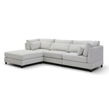 L-Shaped Convertible Sectional Sofa Couch with Movable Storage Ottoman Chaise, Free Combination Sofa - L Shape