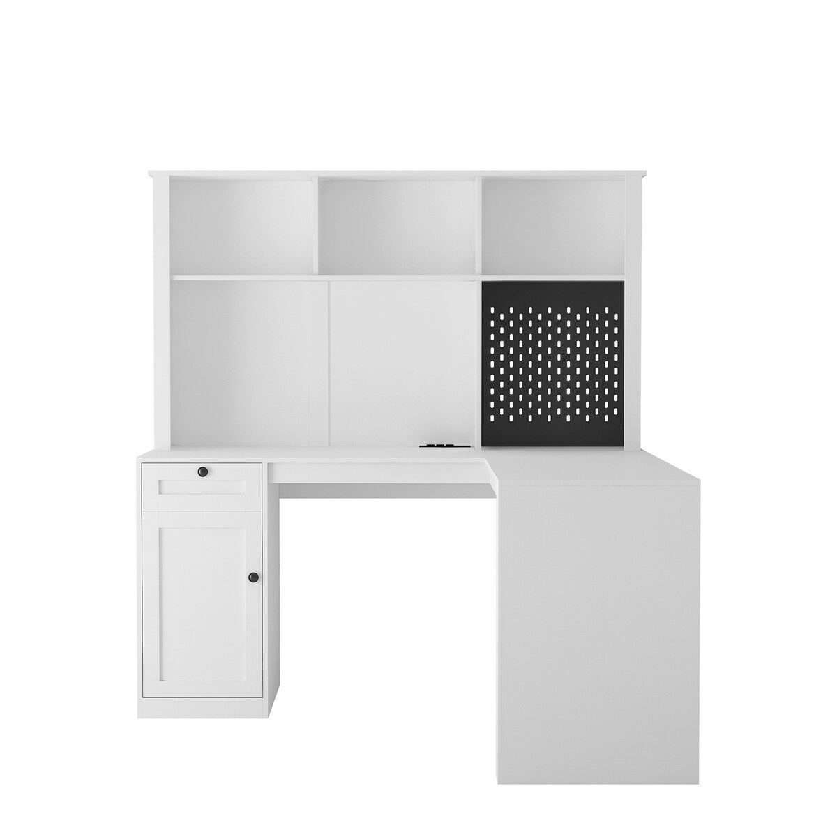 L Shaped Desk with outlet