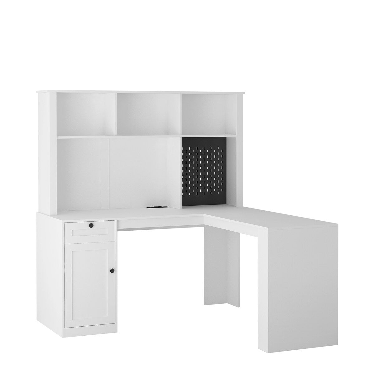 L Shaped Desk with outlet