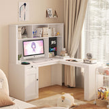 L Shaped Desk with outlet