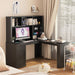L Shaped Desk with outlet