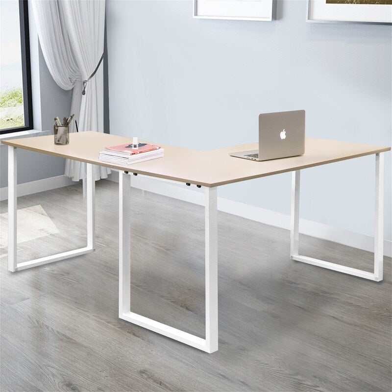 L-Shaped Large Corner PC Laptop Writing Desk for Home Office