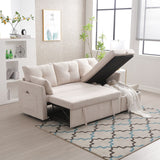 L-Shaped Modular Sectional Sofa with Reversible Chaise and Storage