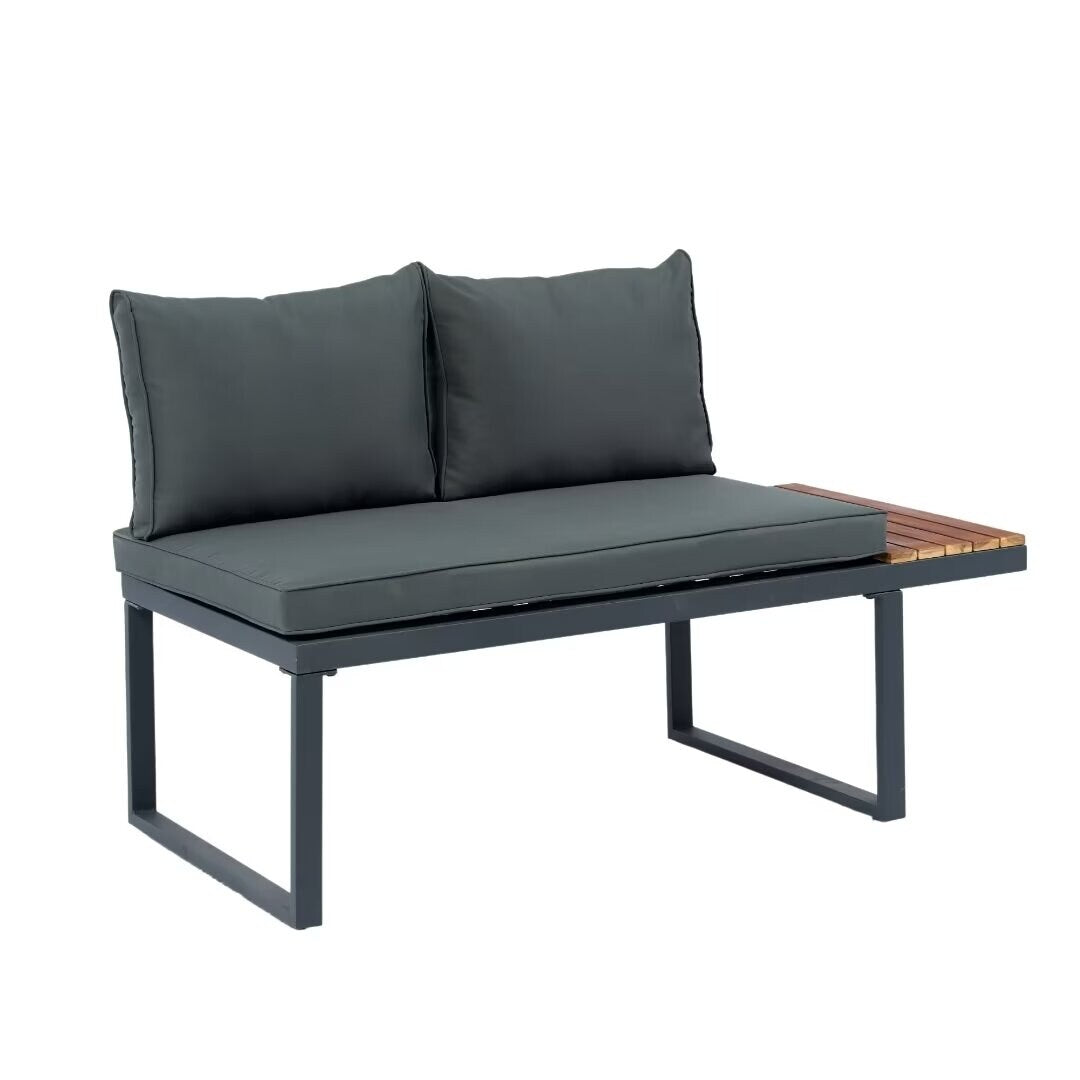 L-Shaped Outdoor 5-Seater Sectional Sofa Seating Group - 25.59*63.98*27.95