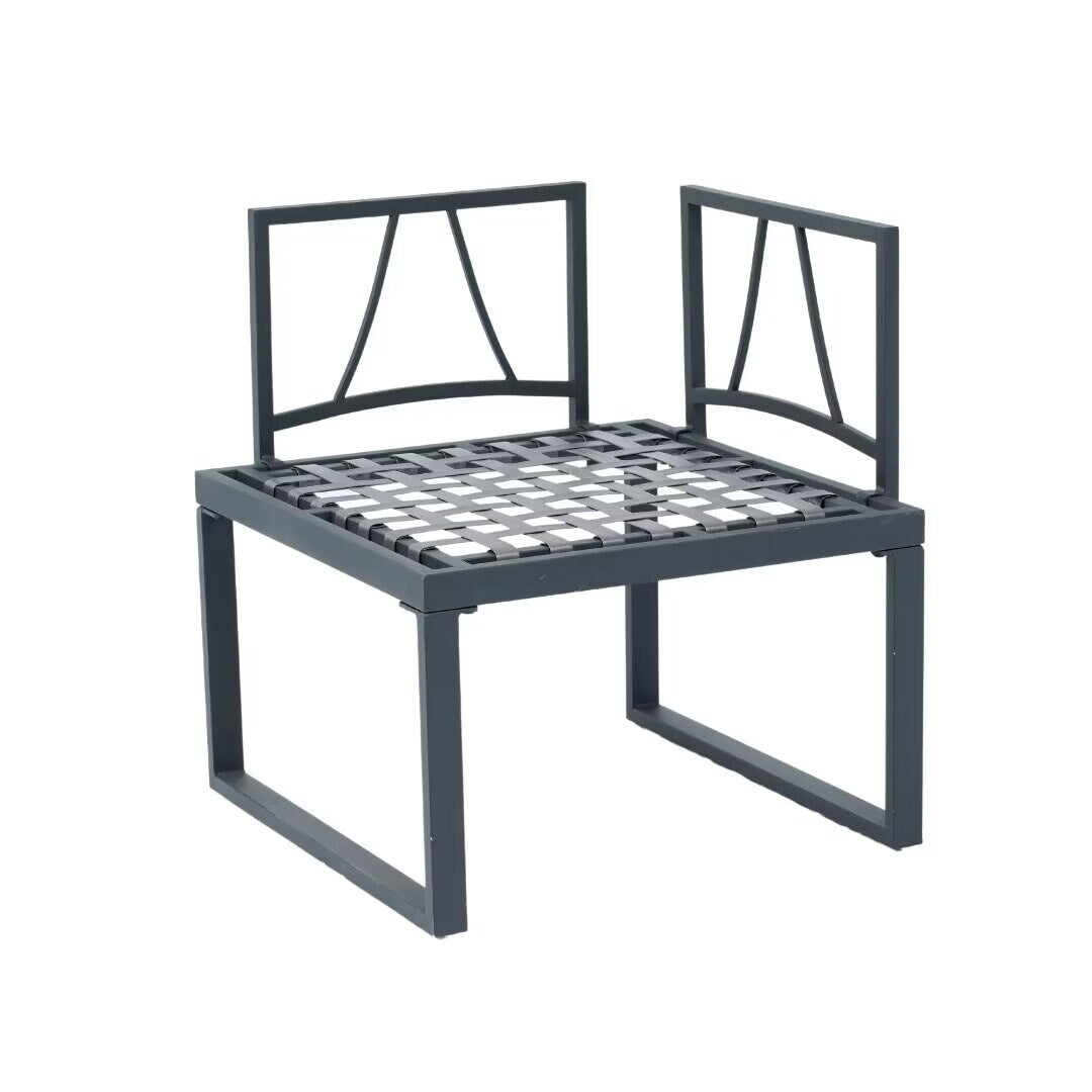 L-Shaped Outdoor 5-Seater Sectional Sofa Seating Group - 25.59*63.98*27.95