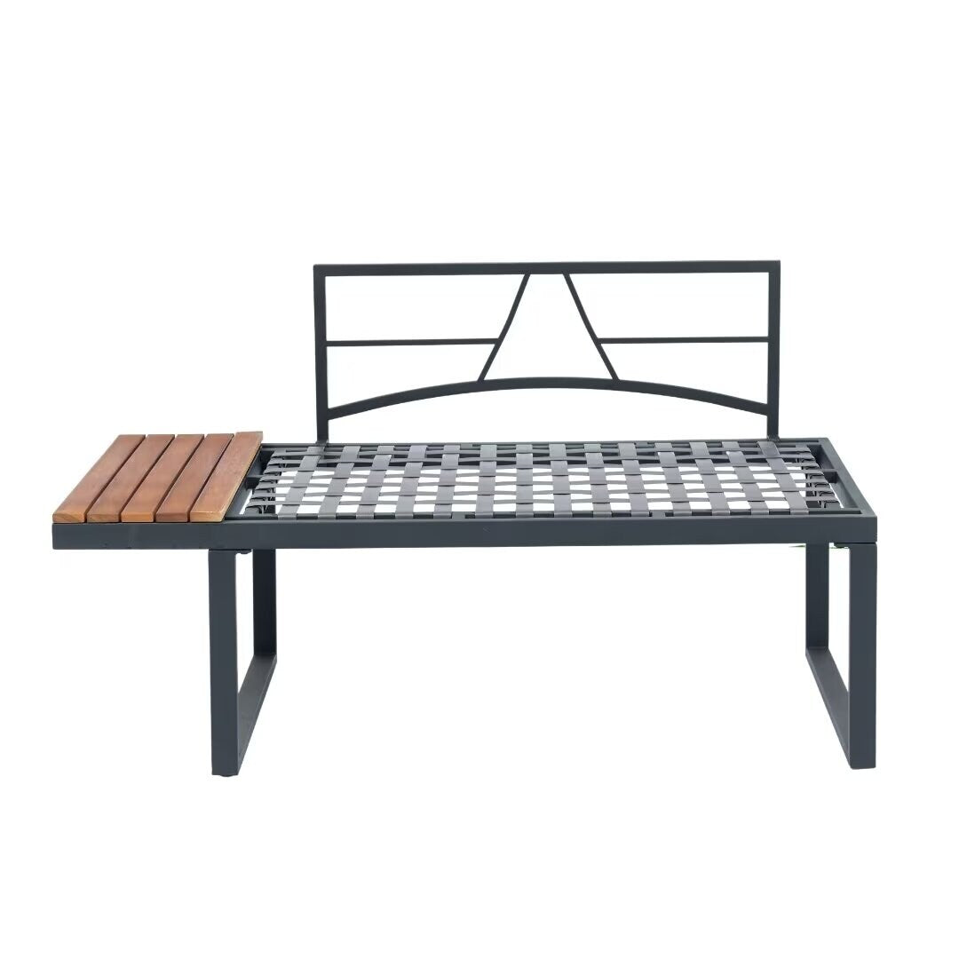 L-Shaped Outdoor 5-Seater Sectional Sofa Seating Group - 25.59*63.98*27.95