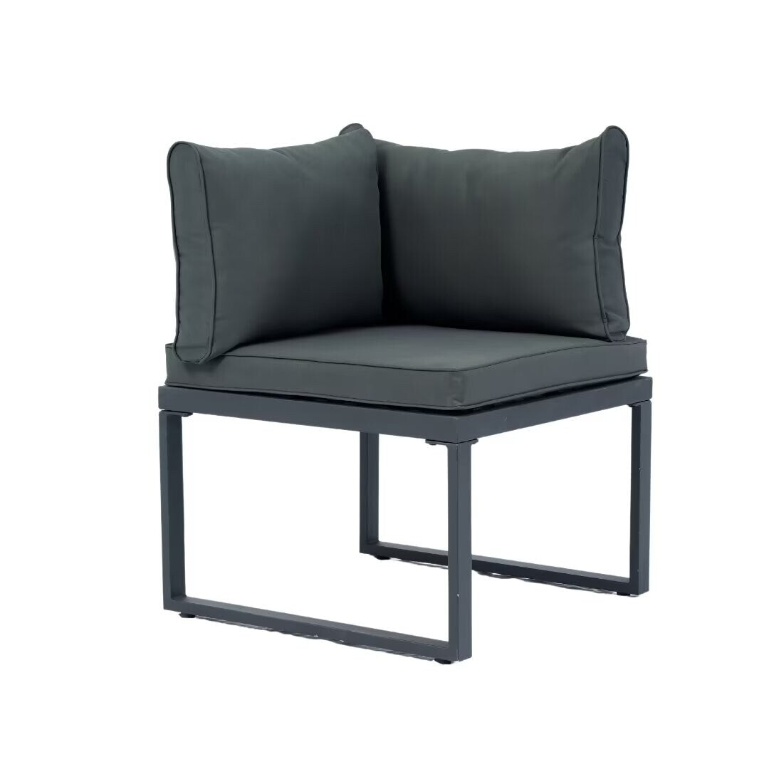 L-Shaped Outdoor 5-Seater Sectional Sofa Seating Group - 25.59*63.98*27.95