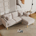 Interchangeable L-Shaped Sofa with Footrests and Double Armrests - 58.30 x 84.60 x 34.60
