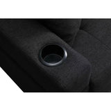L-shape 96" Sectional Sofa Convertible Corner Sofa Couch Chaise