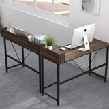 L-shaped Computer Desk, Chestnut