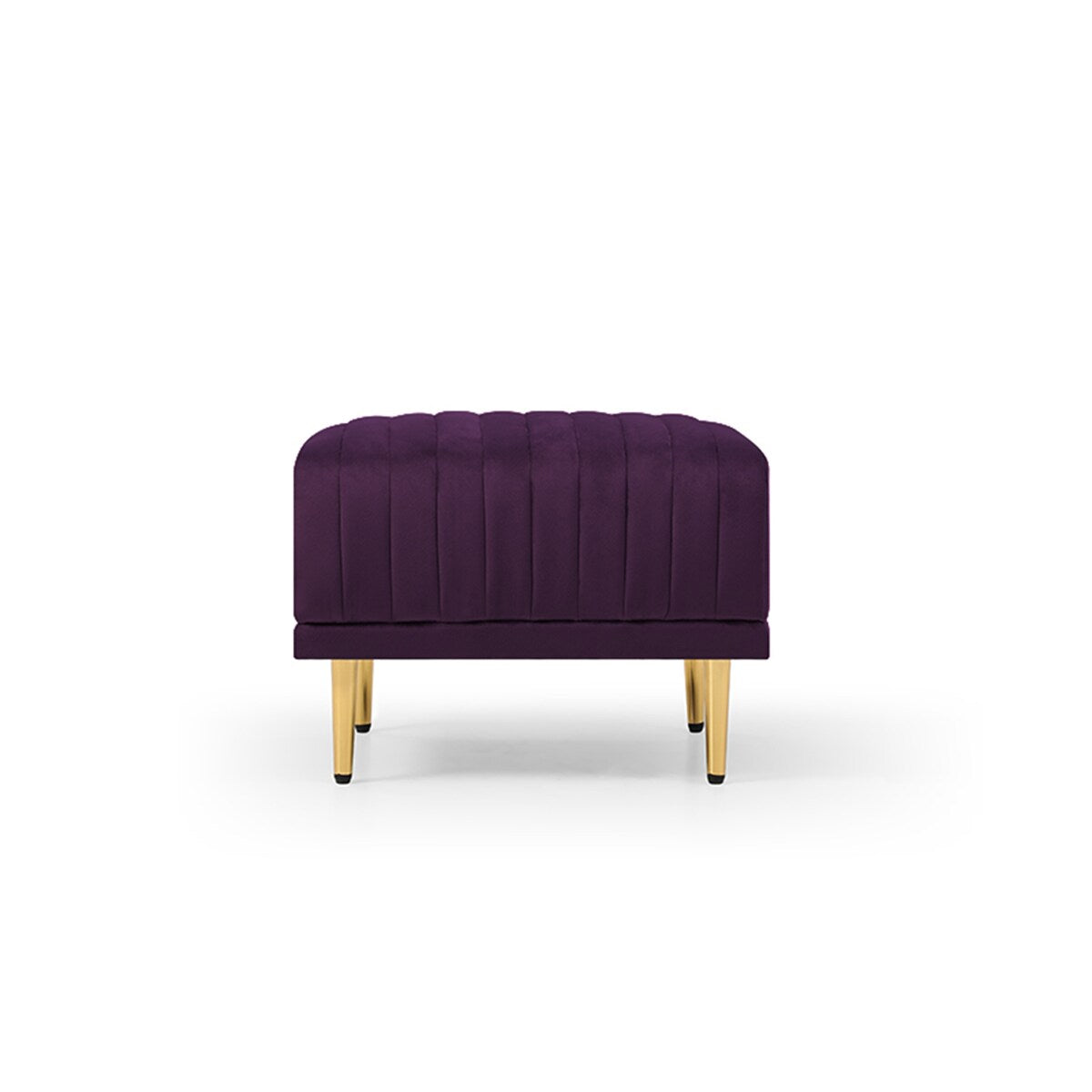 L-shaped Sectional Sofa Sets Velvet Upholstered Couch Reversible 3 Seat Sofa with Movable Ottoman and Gold Legs For Living Room