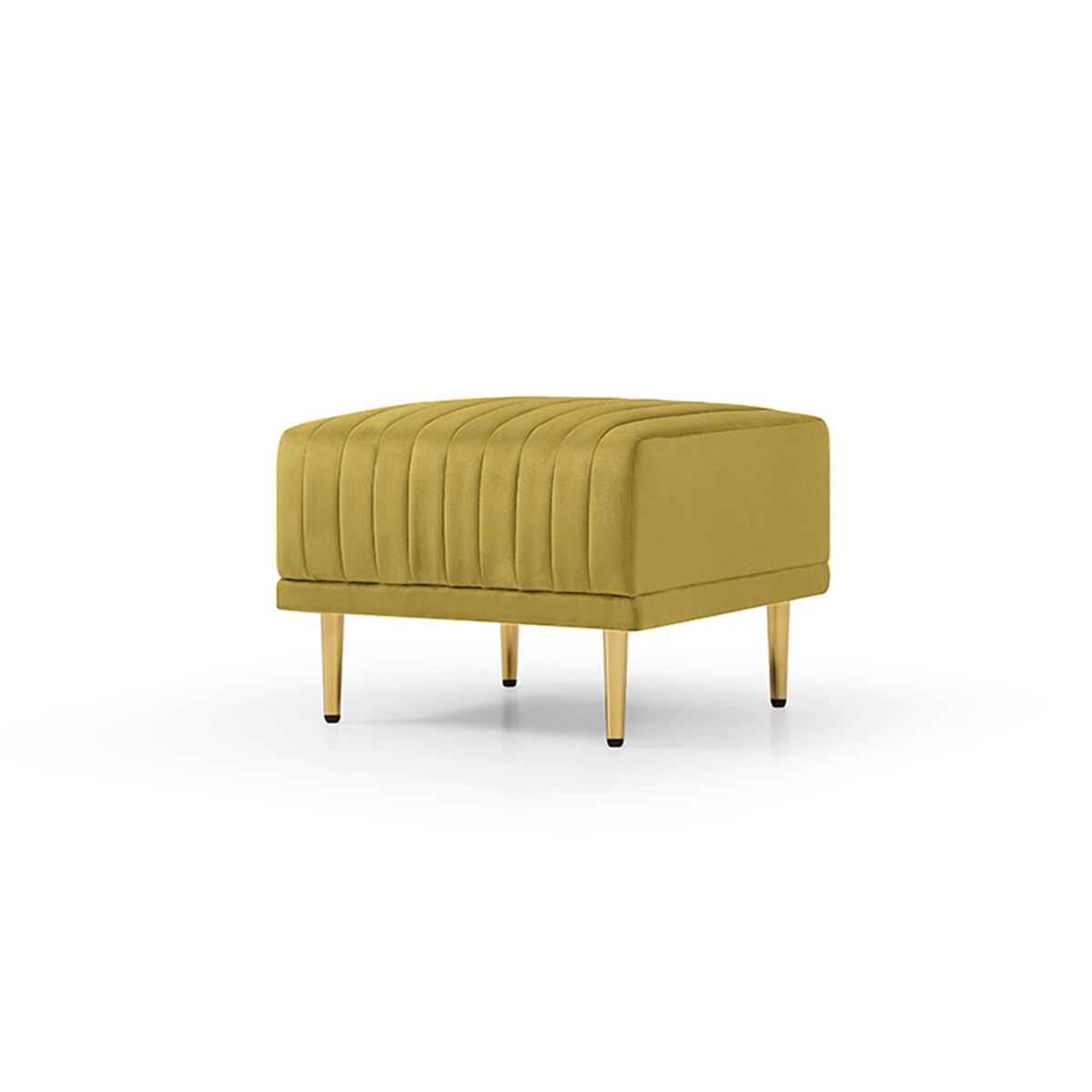 L-shaped Sofas Chaise Lounge with 3-seat Sofa and Ottoman, Velvet Sectional Sofas & Couches