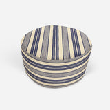 LANGOSTA NAVY Round Pouf By Kavka Designs