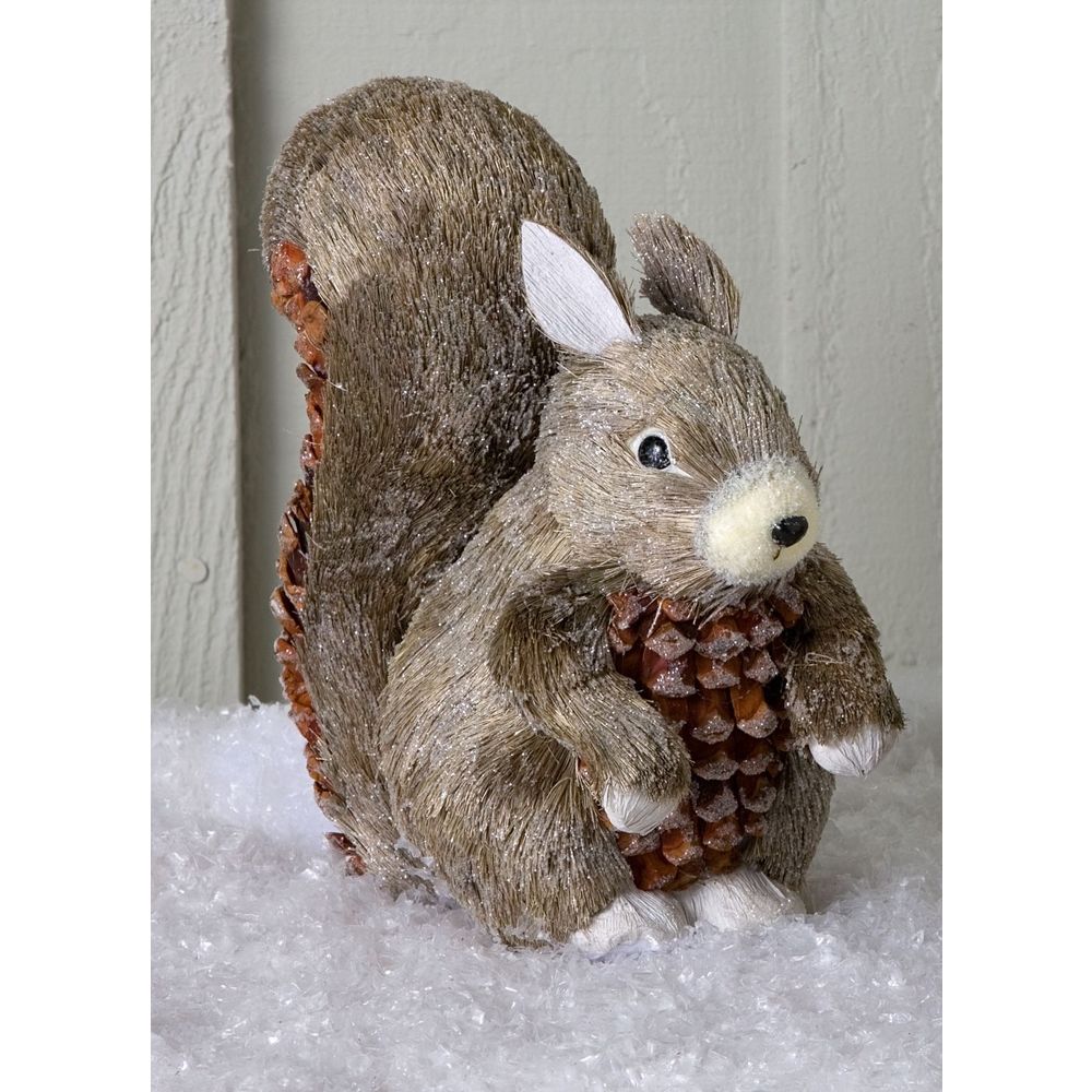 Large Sisal Squirrel Sculpture