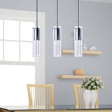 LAZZUR Essonne 3 Light 24 in. Polished Chrome Pendant