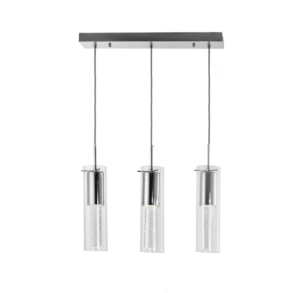 LAZZUR Essonne 3 Light 24 in. Polished Chrome Pendant