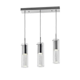LAZZUR Essonne 3 Light 24 in. Polished Chrome Pendant