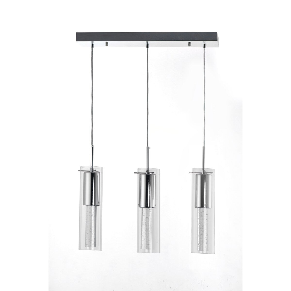 LAZZUR Essonne 3 Light 24 in. Polished Chrome Pendant