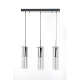 LAZZUR Essonne 3 Light 24 in. Polished Chrome Pendant