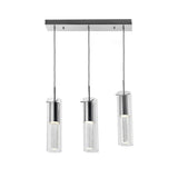 LAZZUR Essonne 3 Light 24 in. Polished Chrome Pendant