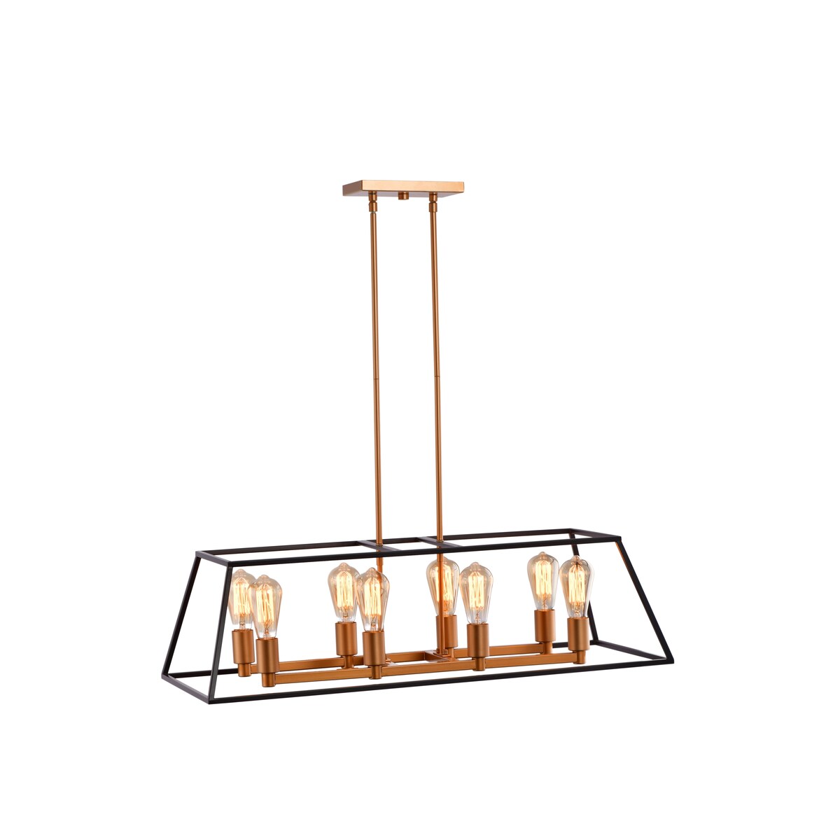 LAZZUR Meurthe 8 Light 35 in. Matte Oil Rubbed Bronze Pendant