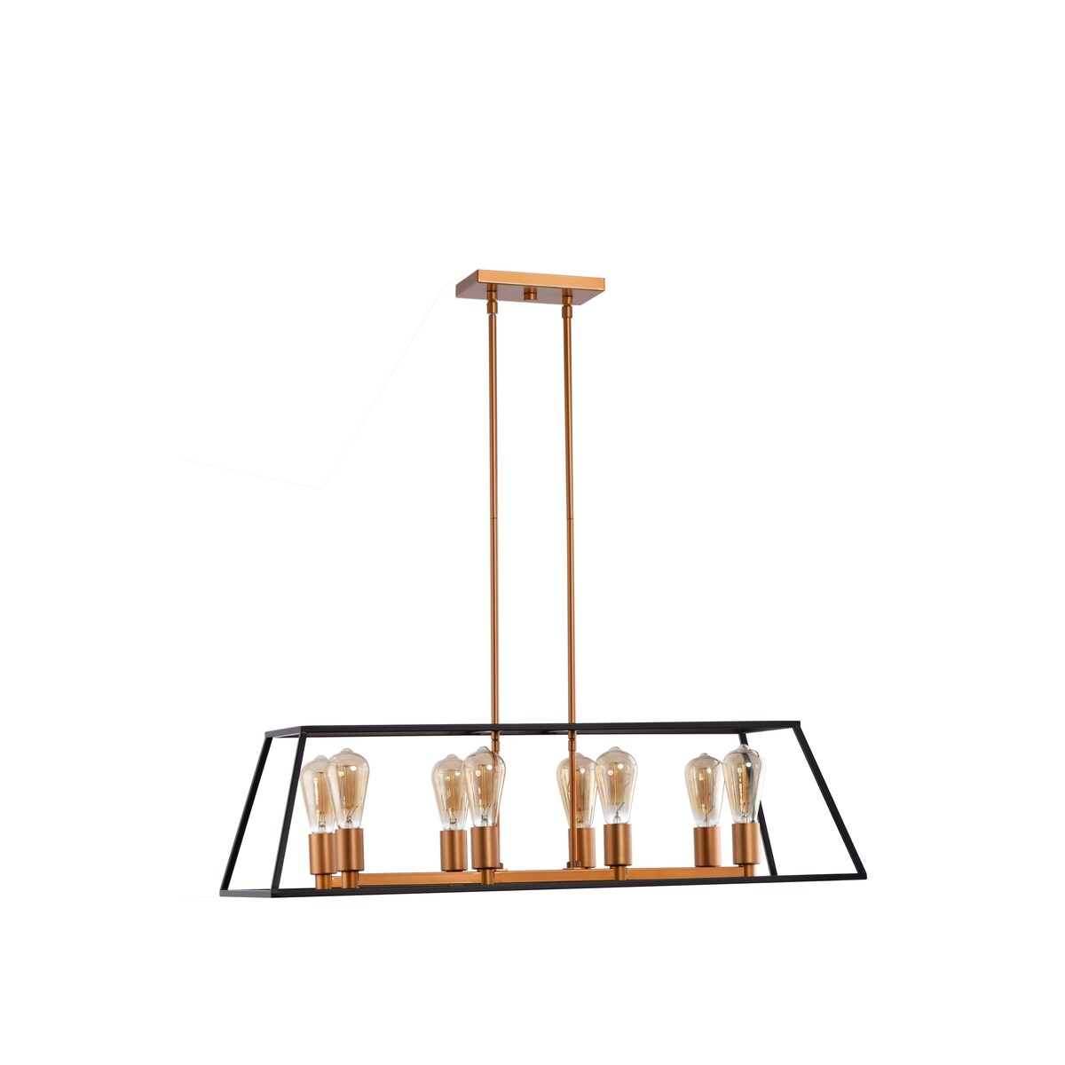 LAZZUR Meurthe 8 Light 35 in. Matte Oil Rubbed Bronze Pendant