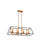 LAZZUR Meurthe 8 Light 35 in. Matte Oil Rubbed Bronze Pendant