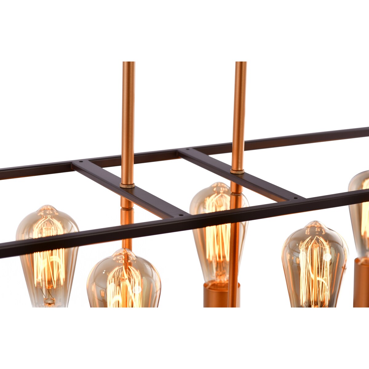 LAZZUR Meurthe 8 Light 35 in. Matte Oil Rubbed Bronze Pendant