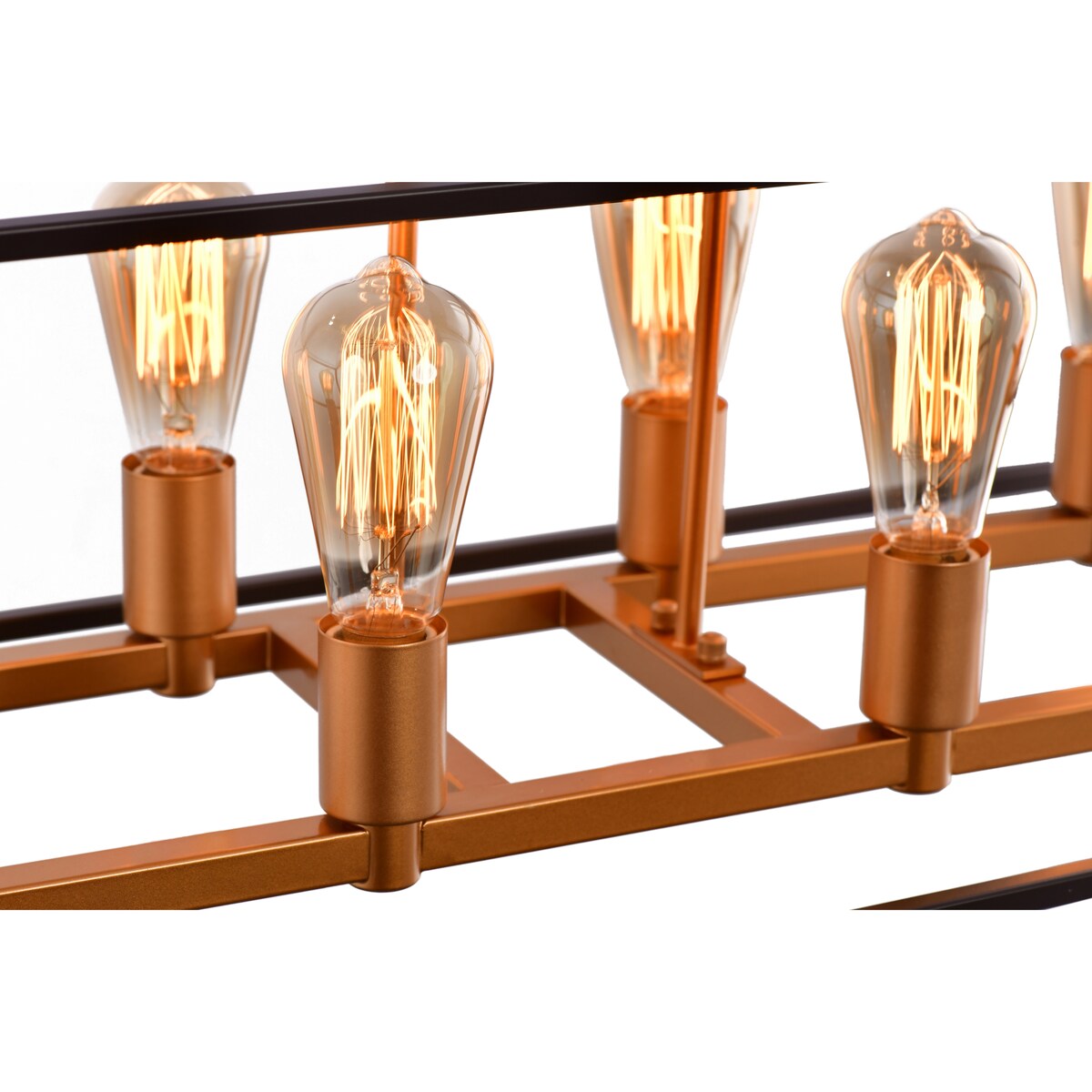 LAZZUR Meurthe 8 Light 35 in. Matte Oil Rubbed Bronze Pendant
