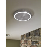 LBL Crest 17 1 Light Satin Nickel Ceiling - Satin/Nickel