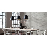 LBL Loft 1 light Rubberized Black Exterior with White Interior with Black Cage Incandescent Pendant