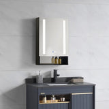 LED Bathroom Medicine Cabinet with Mirror and Shelf - 20*28