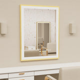 LED Bathroom Mirror Aluminum Framed Anti-Fog Stepless Dimmable Memory