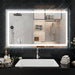 LED Bathroom Vanity Mirror Wall Mounted Anti-Fog Dimmable Mirror 3 Colors