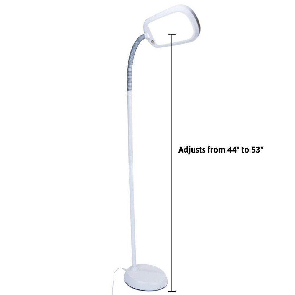 LED Bright Reader Natural Daylight Full Spectrum Floor Lamp Grey NEW SLIMMER DESIGN - N/A