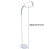 LED Bright Reader Natural Daylight Full Spectrum Floor Lamp Grey NEW SLIMMER DESIGN - N/A