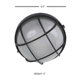 LED Flush Mount Ceiling Light 9.5"W X 5"H - 9.5"